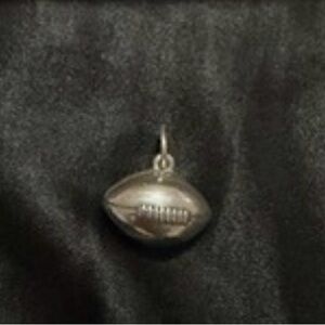 *RETIRED* VINTAGE JAMES AVERY STERLING SILVER 3D FOOTBALL CHARM PENDANT